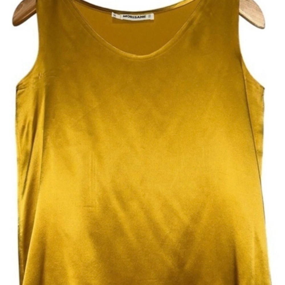 Morisane New York by Sunny Shiroma S Marigold Silk Charmeuse Sleeveless Tank Top
